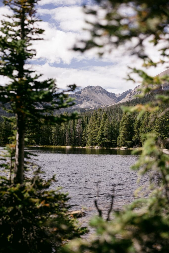 Lake are a popular Rocky Mountain National Park wedding venue. Especially Sprague Lake.